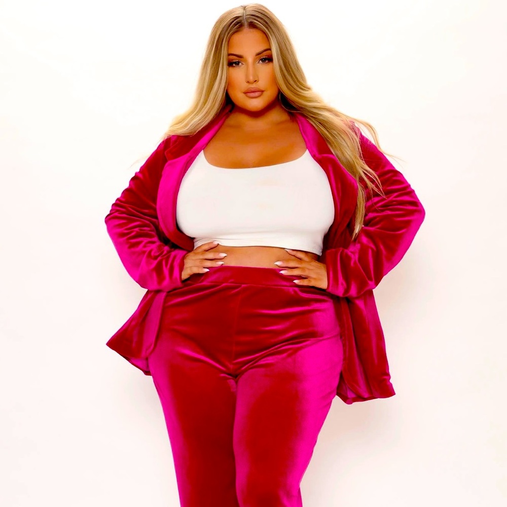 Velvet Blazer Set